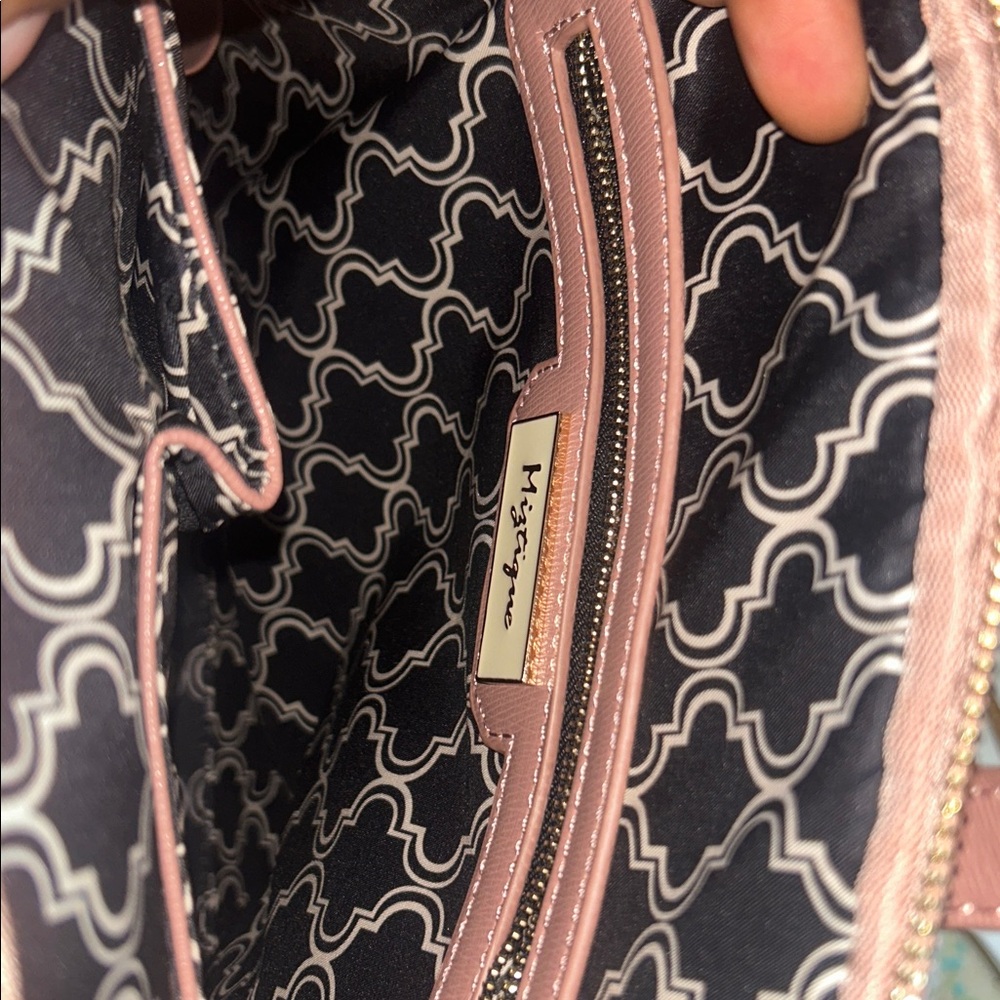 Miztique Blush Leather Backpack - Picture 5 of 8